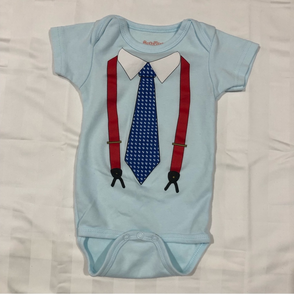 Sara Kety Bodysuit With Tie And Suspenders Print